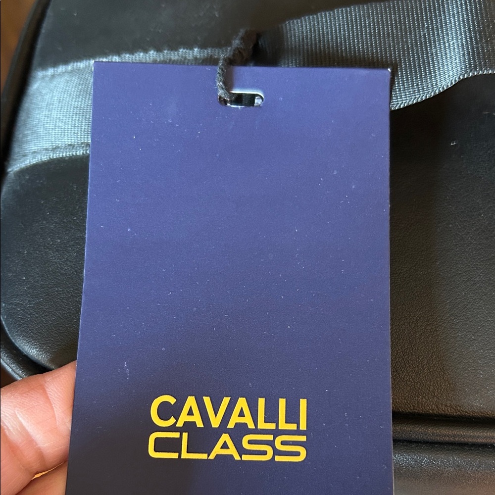 Cavalli Class Leopard Print Bag with Gold Accent - Picture 4 of 6